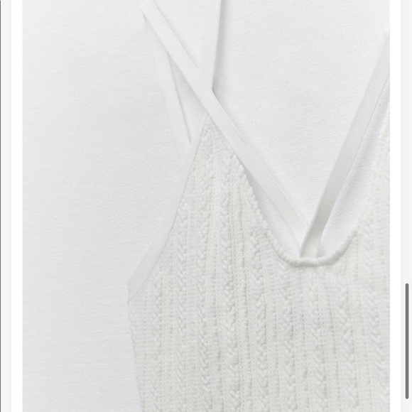 NEW Zara white crop top - Picture 6 of 8